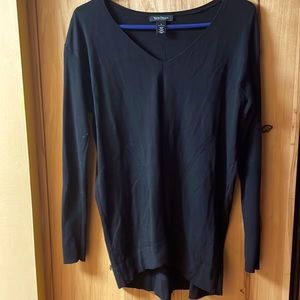 White House Black Market black v-neck sweater